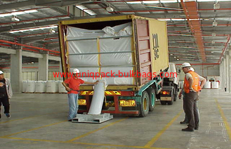 China 20ft pp. gesponnene Schüttgutcontainerzwischenlage für PET-Harz, einfaches Be- und Entladung fournisseur